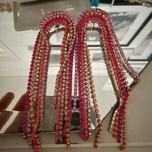 Vibrant Multicolor Beaded Dangle Earrings
